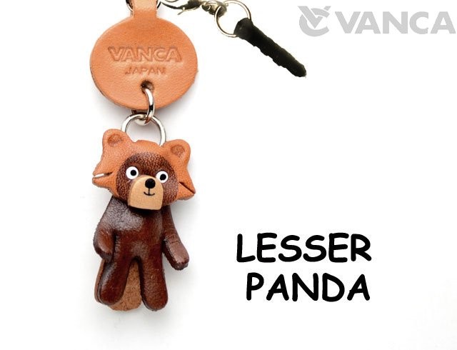 LESSER PANDA LEATHER ANIMAL EARPHONE JACK ACCESSORY