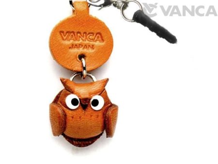 OWL LEATHER LITTLE ANIMAL EARPHONE JACK ACCESSORY