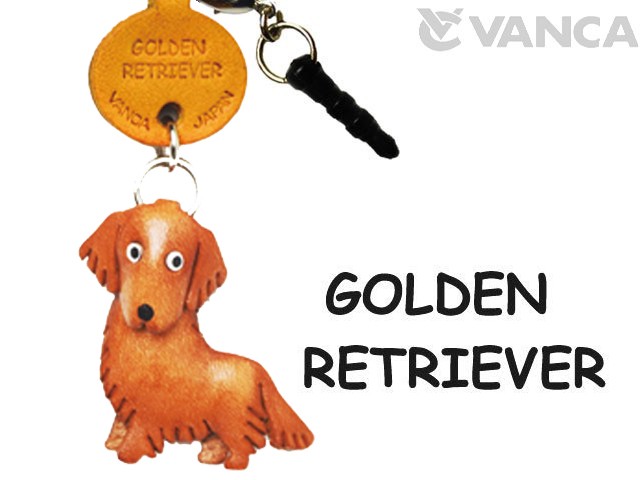 GOLDEN RETRIEVER LEATHER DOG EARPHONE JACK ACCESSORY