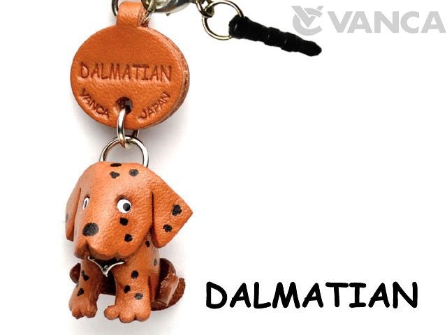 DALMATIAN LEATHER DOG EARPHONE JACK ACCESSORY