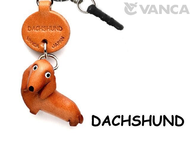 DACHSHUND LEATHER DOG EARPHONE JACK ACCESSORY