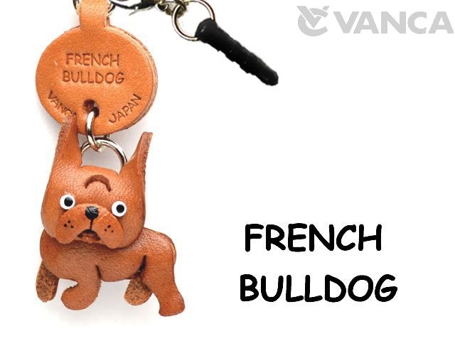 FRENCH BULLDOG LEATHER DOG EARPHONE JACK ACCESSORY