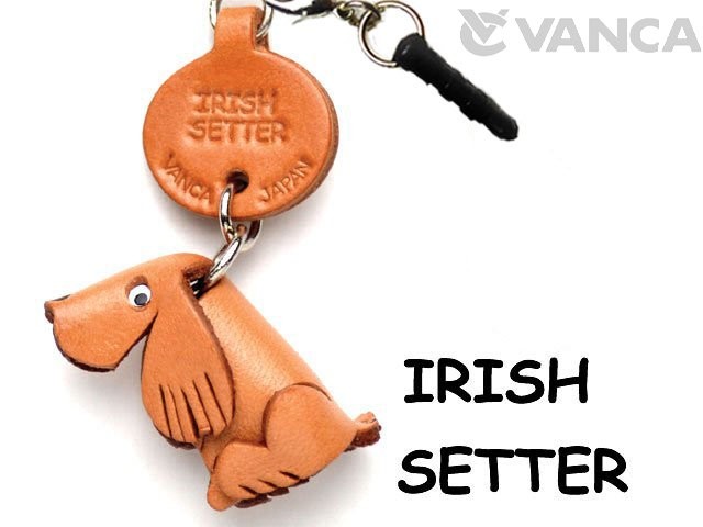 IRISH SETTER LEATHER DOG EARPHONE JACK ACCESSORY