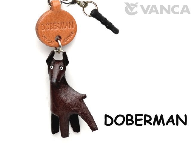 DOBERMAN LEATHER DOG EARPHONE JACK ACCESSORY