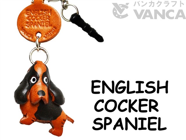 ENGLISH COCKER SPANIEL LEATHER DOG EARPHONE JACK ACCESSORY