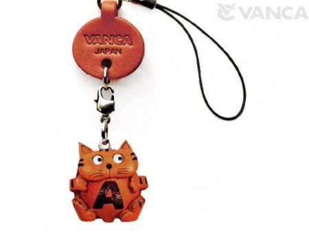 CAT A LEATHER CELLULARPHONE CHARM ALPHABET