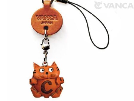 CAT C LEATHER CELLULARPHONE CHARM ALPHABET