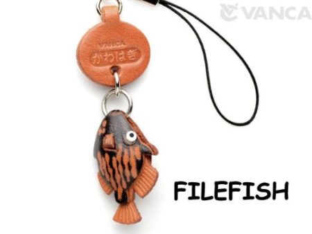 FILE FISH JAPANESE LEATHER CELLULARPHONE CHARM FISH