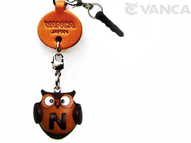 ALPHABET OWL N LEATHER ANIMAL EARPHONE JACK ACCESSORY