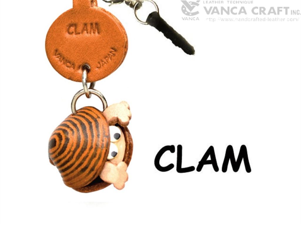 CLAM LEATHER FISH & SEA ANIMAL EARPHONE JACK ACCESSORY