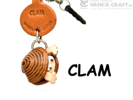 CLAM LEATHER FISH & SEA ANIMAL EARPHONE JACK ACCESSORY