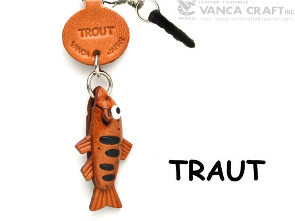 TROUT LEATHER FISH & SEA ANIMAL EARPHONE JACK ACCESSORY