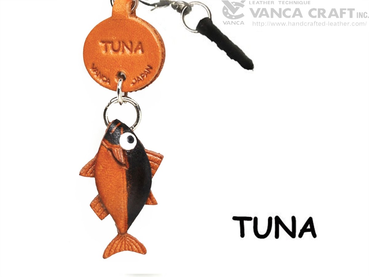 Tuna Leather Fish & Sea Animal Dust Plug Charm VANCA CRAFTUnique 3D