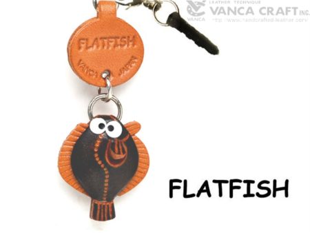 FLATFISH LEATHER FISH & SEA ANIMAL EARPHONE JACK ACCESSORY