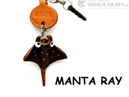 MANTA RAY LEATHER FISH & SEA ANIMAL EARPHONE JACK ACCESSORY