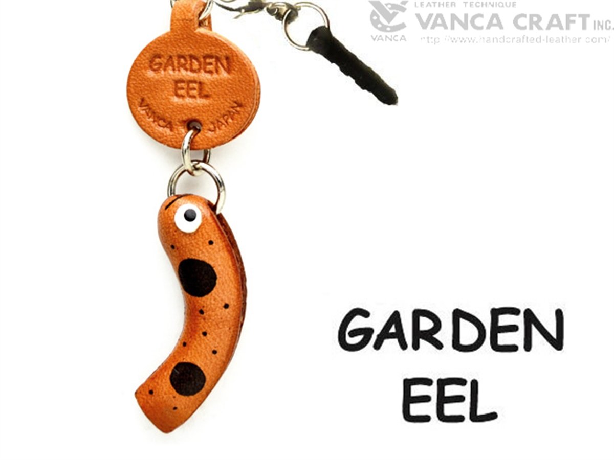 Garden Eel Leather Fish & Sea Animal Dust Plug Charm VANCA CRAFTUnique 3D Leather Crafts Made