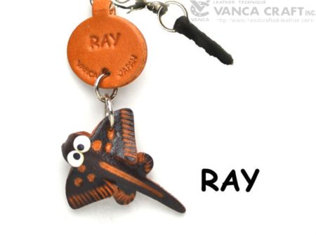 RAY LEATHER FISH & SEA ANIMAL EARPHONE JACK ACCESSORY