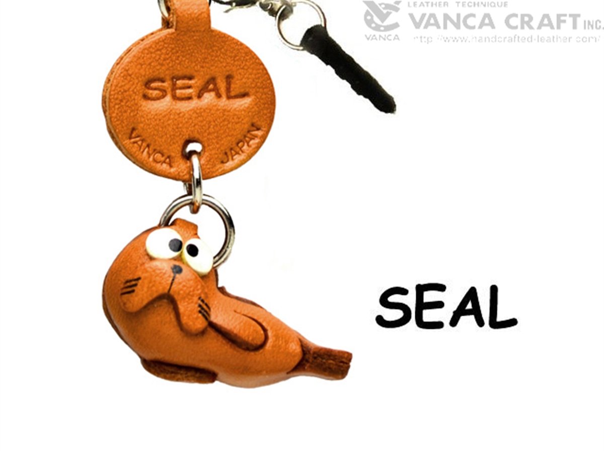 Seal Leather Fish & Sea Animal Dust Plug Charm VANCA CRAFTUnique 3D